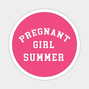 Pregnant Girl Summer Magnet